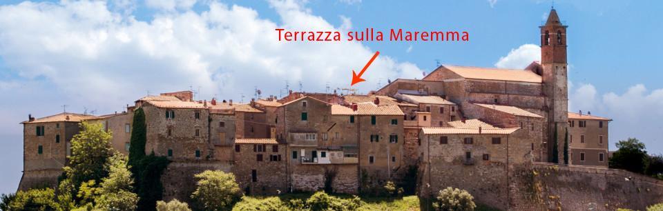 Una Terrazza Sulla Maremma Villa Caldana Rum bild